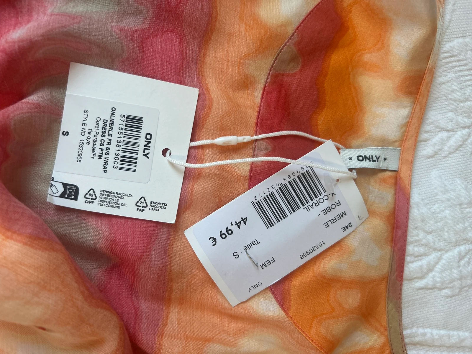 Vestido envolvente tie-dye ONLY - Nuevo con etiqueta (Talla S) – photo 2